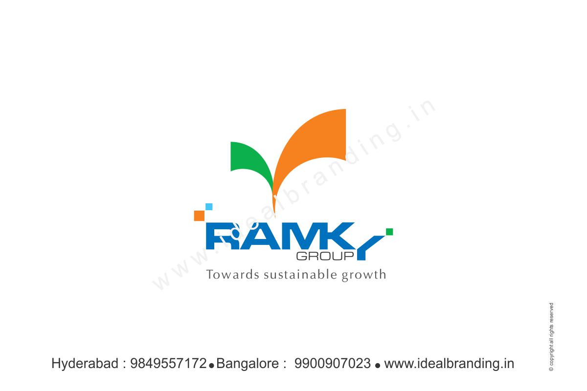 ramky group infra company branding, startup branding logo design hyderbad construction branding india - Ramky, corporate company branding